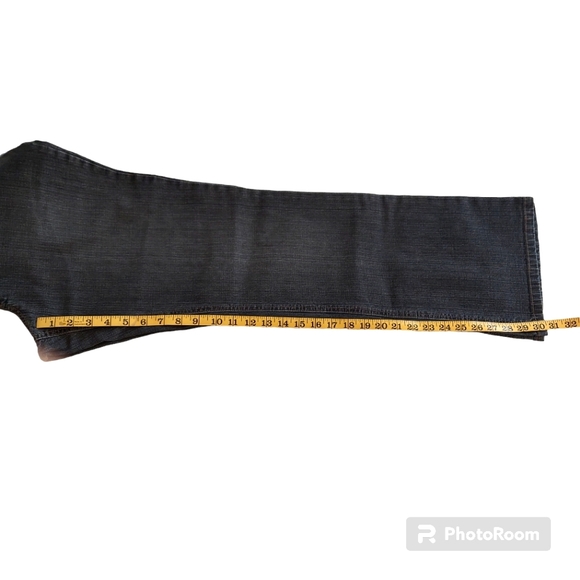 Coldwater Creek Boot Cut Jean 5 Pocket Black Medium Faded Washed Denim Size 10 - Picture 8 of 9